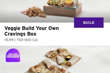 Why am I only seeing Veggie Options for the cravings box in every location? Is this a bug or happening to anybody else?