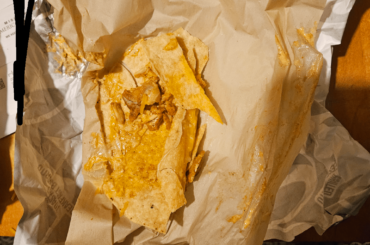 I think my taco was dropped on the ground?