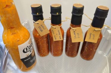 Made my first smoked and raw hot sauce with my first harvest.