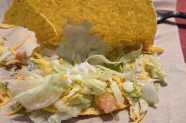 A poor taco that didn't get it's beef.