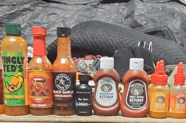 Garage fridge sauces
