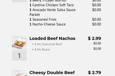 My Taco Bell AND McDonald’s order