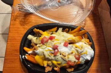 $10 for fries, 3 different tacos, and a drink isn't bad.