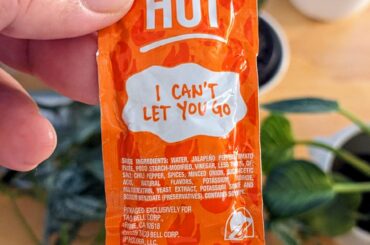 What is the shelf life of a Taco Bell packet of hot sauce?
