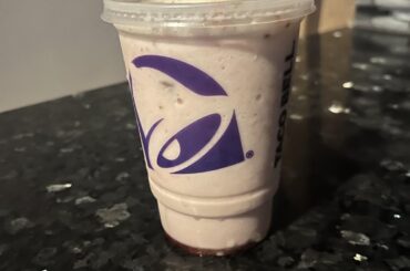 The strawberry churro chiller, strawberry milkshake pretty much