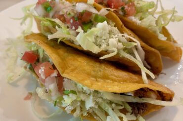 Tacos Dorados with braised beef