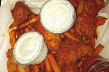 Spicy Cajun Wings and Fries
