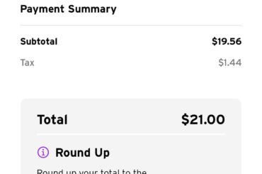 My Order Came Out to Exactly $21.00