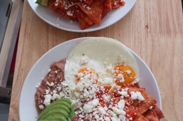 Chilaquiles, happy memorial day! Smash burgers tonight!