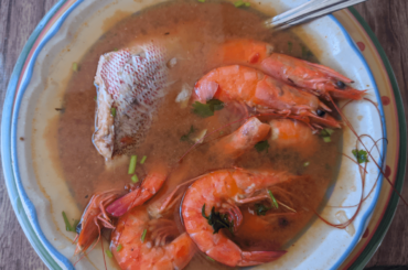 Fish and shrimp stew.