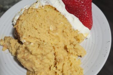 Tres leches con dulce de leche