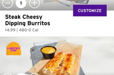 Has anyone had the Dipping Burritos? Not sure if it’s testing in my area or just a regular item nationwide