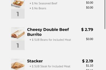 I’m lovin in at Taco Bell