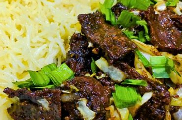 Better Than Restaurants: Beef and Black Pepper Cabbage Stir-Fry Recipe | With Rice.