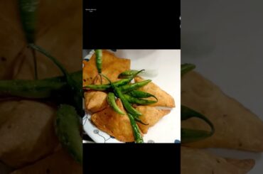 Chilli fry with samosa Recipe #youtubeshorts #short #shorts #shobhadeliciousfood