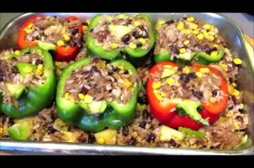 Stuffed Pepper Recipe - How to make Stuffed Bell Peppers