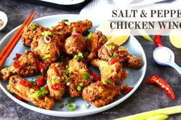 Ultra CRISPY Salt And Pepper Chicken Wings Recipe (Better than Chinese Takeout)