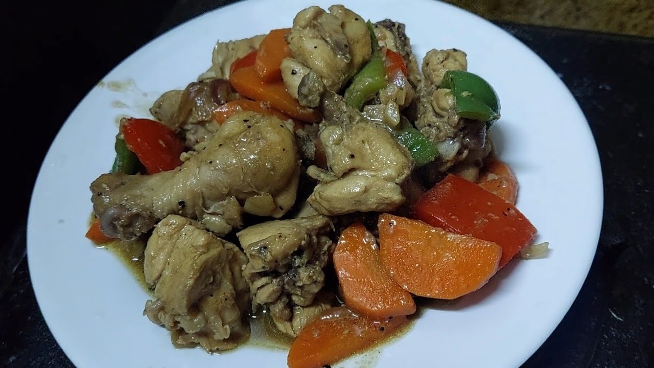 Paano Magluto ng Chicken with Carrot and Bell Pepper | Simple Chicken ...