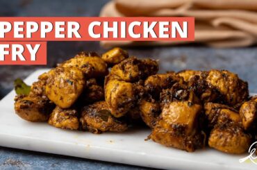 Pepper Chicken Fry Recipe | Restaurant Style Pepper Chicken Starter | Cookd