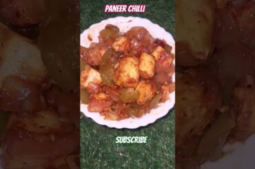 Chilli paneer recipe|Quick and Easy chilli paneer recipe||#shorts#paneer chilli#food#paneer#tasty