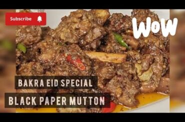 Black Pepper Mutton Recipe | Bakra Eid Special | How to Make Spicy & Flavorful Mutton Curry