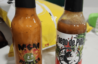 Tried some hot sauces from pickle festival