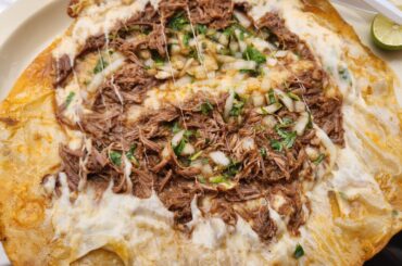 GIANT quesabirria for breakfast