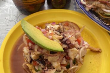 Tostada de pulpo