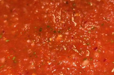 Homemade Salsa, a bit too spicy