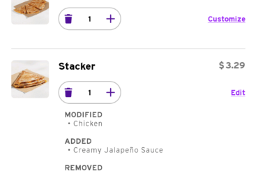 Menu hack: The Chicken Stackadilla