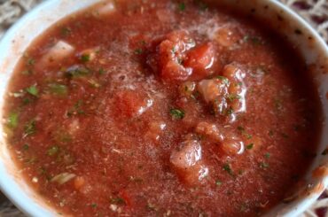 Home made restaurant salsa for chips