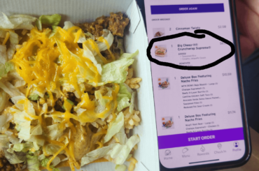 Ordered a wrap got just the cheez it instead