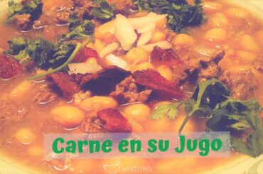 Carne en su jugo, platillo contundente