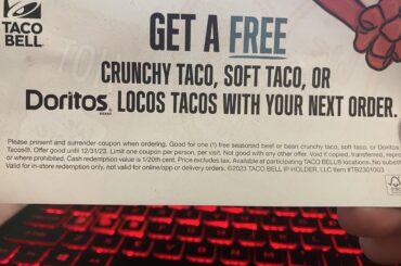 So I was stuck in the drive-thru after ordering on the app because they were slow.