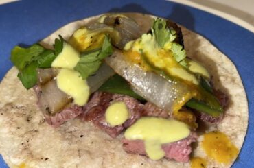 Grilled Ribeye Taco