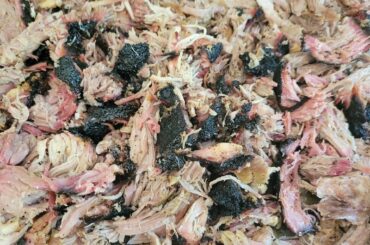 Smokey, sweet and spicy. Smoked pork butt.