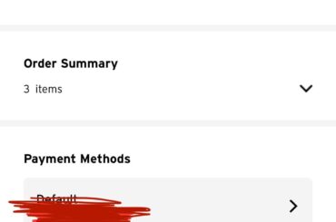 App won’t let me select “drive thru” or “in store” for pickup
