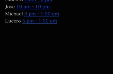 This schedule at my taco bell is the worst nonsense I've seen in the six years I've been here