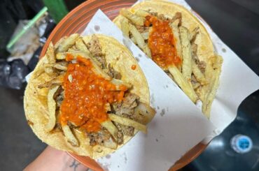 My friend sent me this photo from her trip to mexico, does this taco have a name?