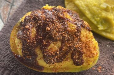 Red mango w/ chamoy abd Tajin- is there a better breakfast in the summer time?