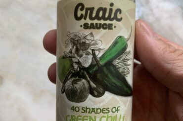 Craic Sauce 40 shades of Green chili.