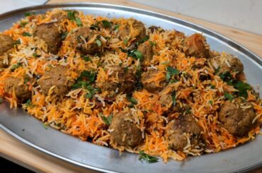 Beef Kofta Biryani for the family.