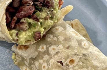 Missing food from home so I made my own San Diego style carne asada burritos