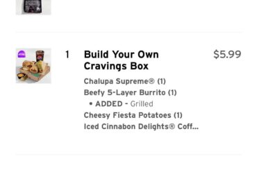 Got the Cheez It Crunchwrap. It was a lot better than regular ones, but couldn’t taste the Cheez It at all