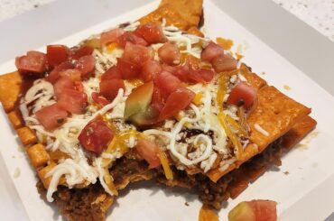 Made myself a cheese it Mexican pizza for my break.