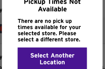 Been getting this error message lately