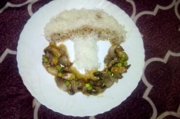 My Himalayan Doaba Style Vegan Chili Mushroom Stir Fry (should I name it Shroom Boom Dish?)