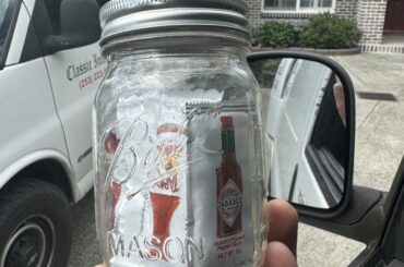 I keep the spare packets in this nice jar in my work van.