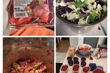 Carolina reaper kimchi paste