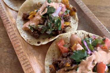 Sinus clearing beef tacos